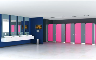 Vibrance Restroom Cubicles with Greenlam Industries