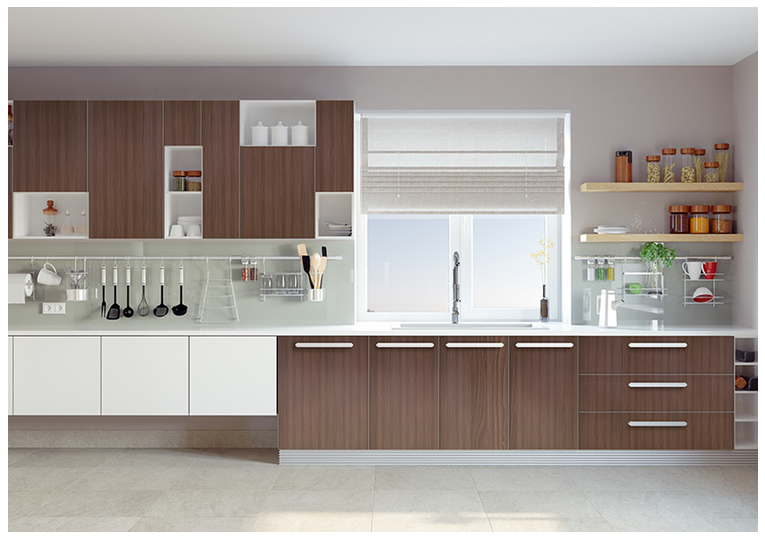Designer Kitchen laminate sheets for cabinets by Greenlam