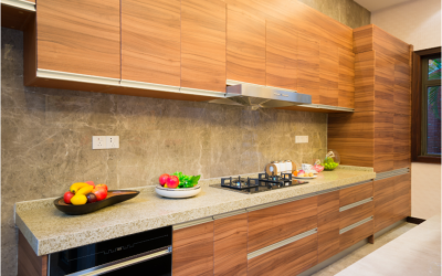 Teak wood veneers for kitchen aesthetic by Greenlam Industries