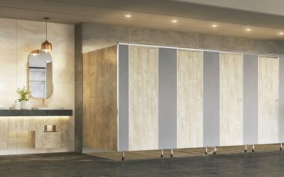 hpl-toilet-cubicles-insta-worthy-public-restrooms Luxury public restroom with HPL toilet cubicles by Greenlam Industries